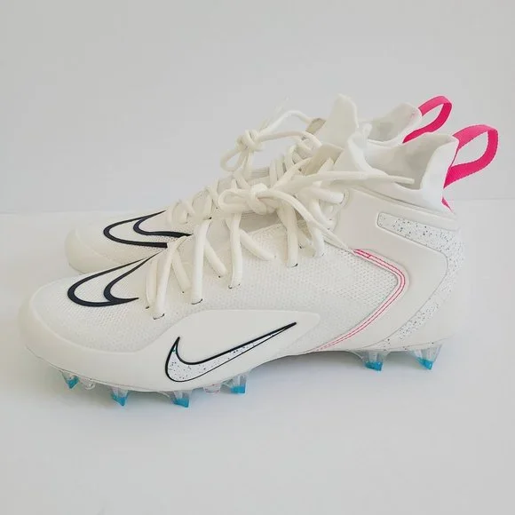 NEW Nike Alpha Huarache 8 Elite LAX Lacrosse Cleats CW4440-116 Size 9.5 Sail - Picture 1 of 8